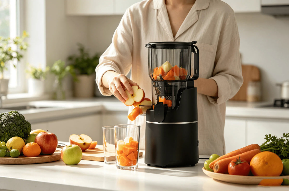 Juicer Machines, Feed Chute Centrifugal Juice Extractor, Stainless Steel Filter, Speed Modes, Easy Clean Juicer for Fruits Vegetables