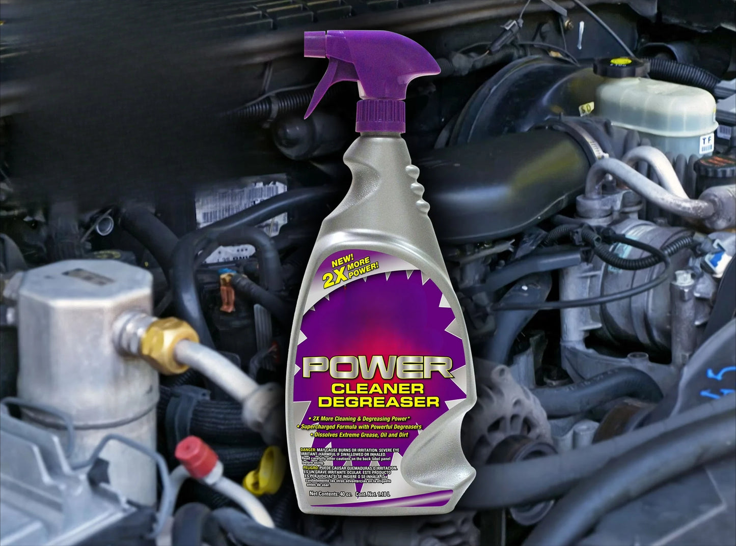 Extreme Power Cleaner/Degreaser for Vehicles, Engines and Garages (32oz)
